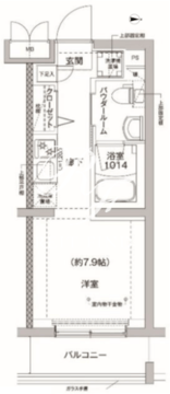 リルシア方南町2 304 間取り図