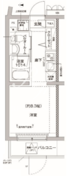 リルシア方南町2 104 間取り図