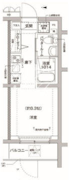 リルシア方南町2 105 間取り図