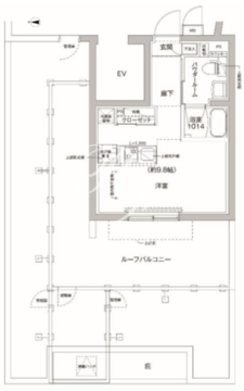 リルシア方南町2 504 間取り図
