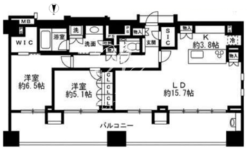 プレミスト代々木大山 804 間取り図