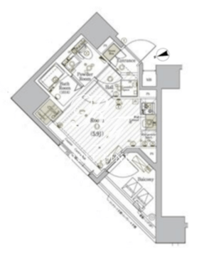 リライア大森 601 間取り図