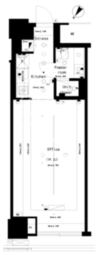 The SOHO 1110 間取り図