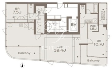 ザ・グランデュオ学芸大学 202 間取り図
