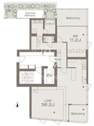 ザ・グランデュオ学芸大学 302 間取り図