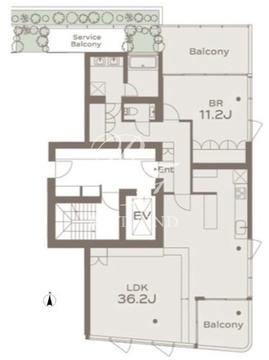 ザ・グランデュオ学芸大学 302 間取り図