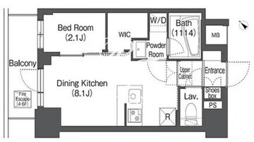 コンフォリア日暮里 505 間取り図