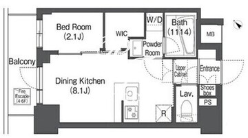 コンフォリア日暮里 605 間取り図