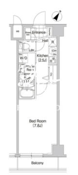 コンフォリア森下ウエスト 204 間取り図