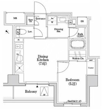 ザ・パークハビオSOHO市谷左内町 107 間取り図