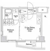 ザ・パークハビオSOHO市谷左内町 414 間取り図