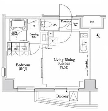 ザ・パークハビオSOHO市谷左内町 414 間取り図
