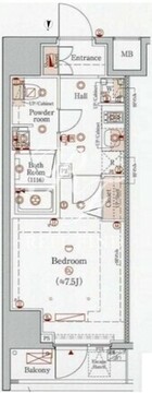 プレール・ドゥーク芝浦 908 間取り図
