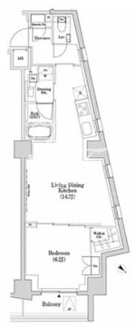 ザ・パークハビオSOHO市谷左内町 407 間取り図