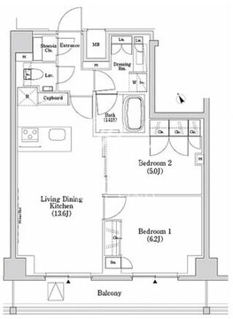 ザ・パークハビオSOHO市谷左内町 501 間取り図