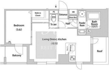 ブレス西巣鴨 609 間取り図