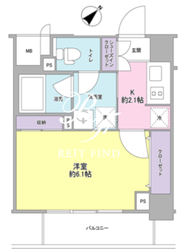 スタイリオ中延駅前 503 間取り図