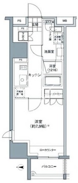 パークハビオ東中野 308 間取り図