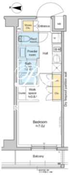 レジデンス高円寺 502 間取り図