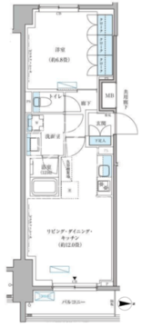 パークアクシス文京本郷 310 間取り図
