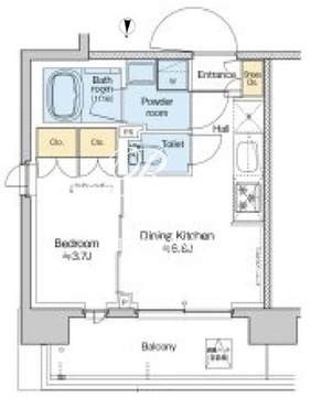 プラウドフラット西蒲田 504 間取り図