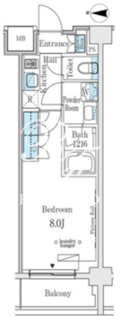 ウエリスアーバン中野坂上 313 間取り図