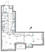 スペリオール白金台 302 間取り図