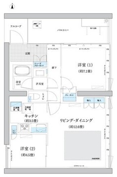 ガーデニエール砧ウエスト 723 間取り図
