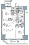 パークハビオ上野3丁目 1001 間取り図