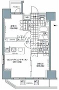 パークハビオ上野3丁目 1301 間取り図