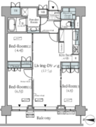 パークアクシス辰巳ステージ 1002 間取り図