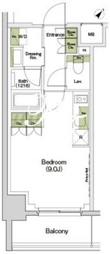 ザ・パークハビオ東長崎 804 間取り図