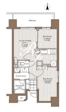 ザ・パーククロス錦糸町レジデンス 203 間取り図