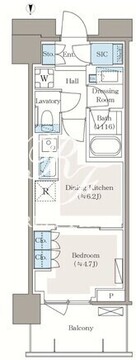 パークシティ中野ザタワーエアーズ 2105 間取り図
