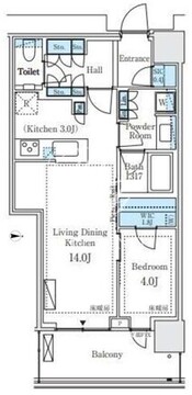 パークシティ中野ザタワーエアーズ 1324 間取り図