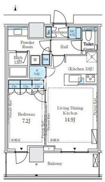 パークシティ中野ザタワーエアーズ 818 間取り図