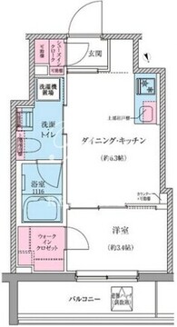 クレヴィアリグゼ世田谷松陰神社前 802 間取り図
