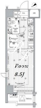 メイクス浅草イースト 901 間取り図