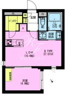 アドレアーバン北赤羽 102 間取り図