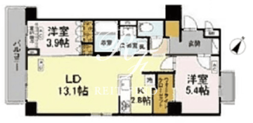 ロイジェント西新井 607 間取り図