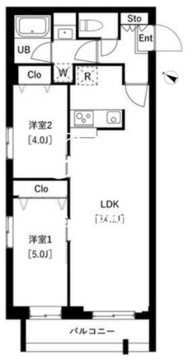 タスキプライムテラス中村橋 404 間取り図