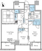 レジディアタワー目黒不動前 2010 間取り図
