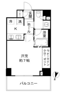 JP noie 亀戸 412 間取り図