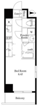 プライマル品川西大井 101 間取り図