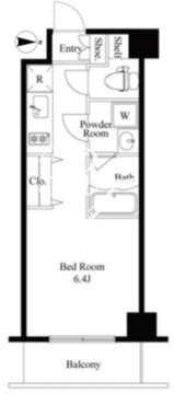 プライマル品川西大井 504 間取り図