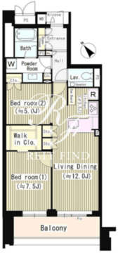 ジオ南青山 302 間取り図