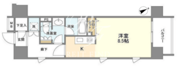 クリオ五反田 906 間取り図