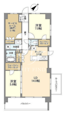 アークシティ船堀 601 間取り図