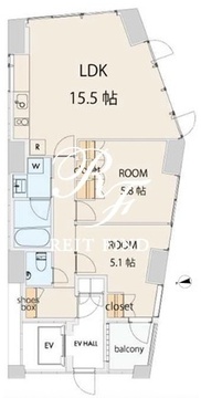 エスセナーリオ本郷三丁目 901 間取り図