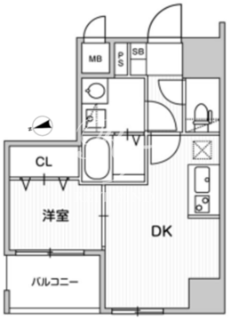 ウィーブベース大森 601 間取り図